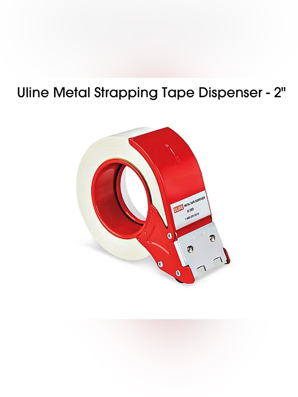 ULINE Red Metal 2” Tape Dispenser NEW